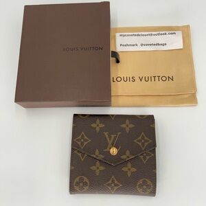 Louis Vuitton Monogram Two Sided Wallet Very Good Condition w/Box and Dust Bag
